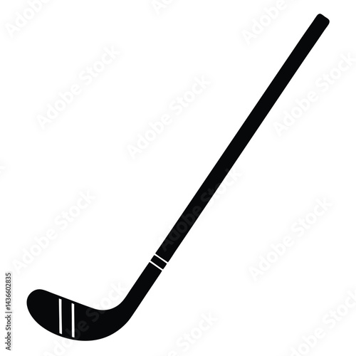 vector illustration of cute hockey stick