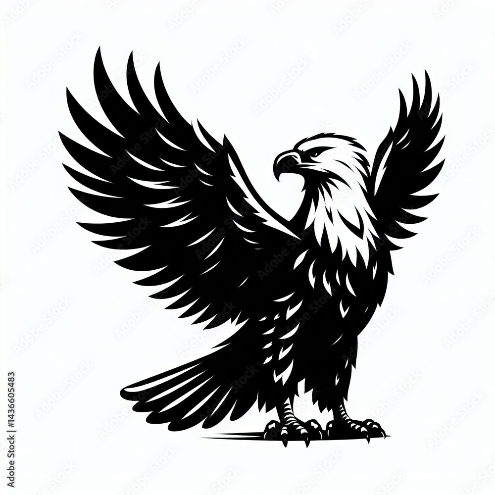 Obraz premium Eagle silhouette