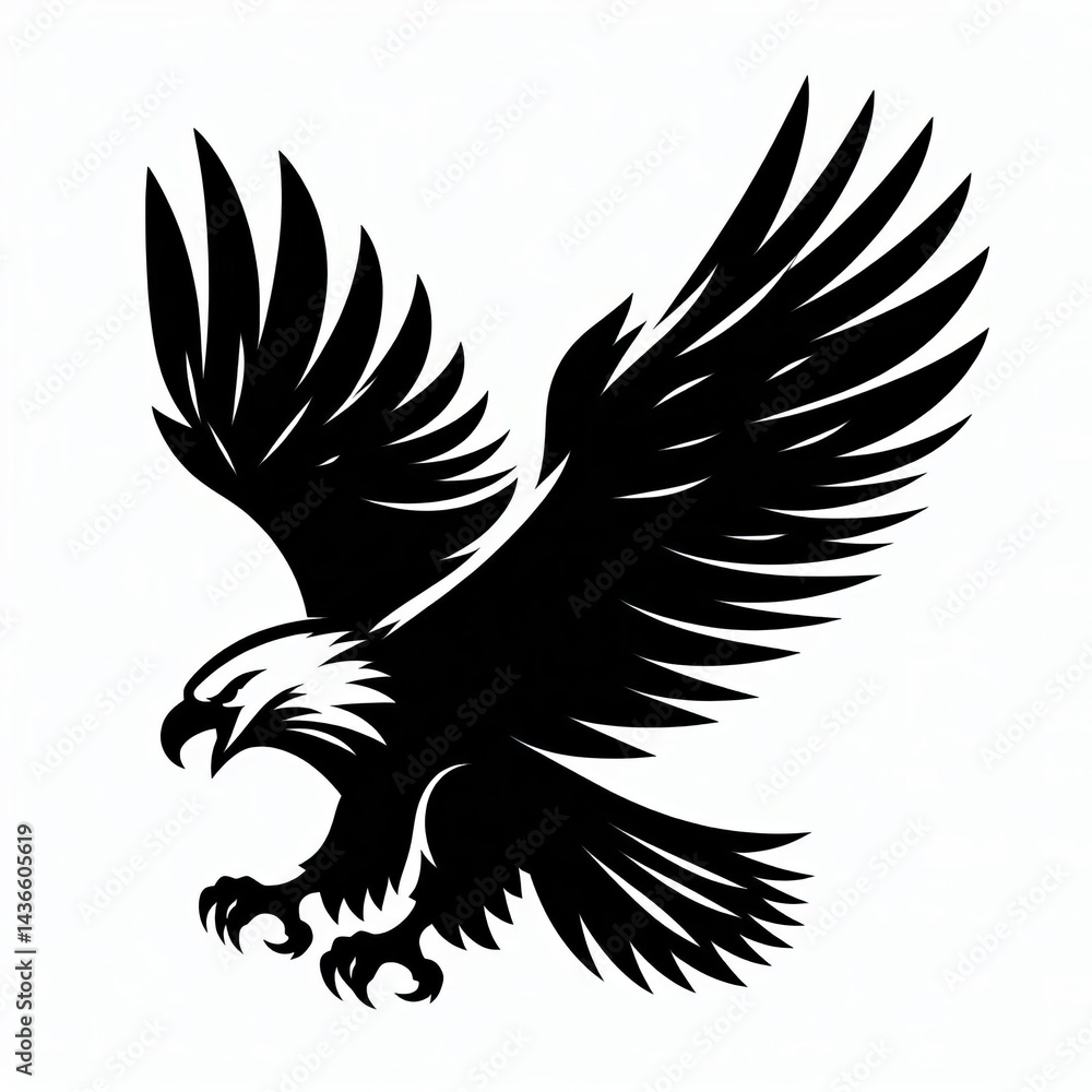 Obraz premium Eagle silhouette