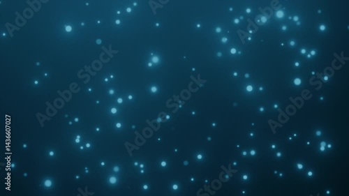 Wallpaper Mural Blue dot background with falling particle animation, abstract concept of innovation and modern technologies Torontodigital.ca