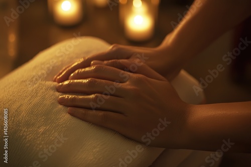 Wallpaper Mural Closeup Hands On Towel Spa Treatment Torontodigital.ca