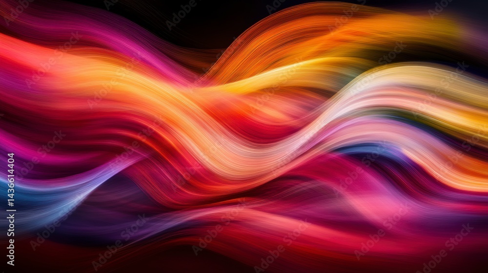Abstract vibrant colorful swirls and waves, dynamic motion design. Abstract vibrant colorful swirls and waves, dynamic motion design.