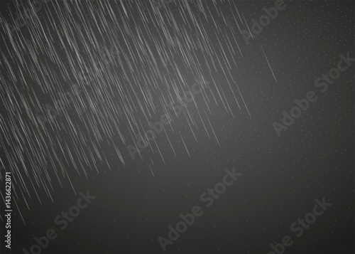 Raindrop effect. Rain overlay on dark transparent background desktop wallpaper. Simple rain weather overlay with dark background. Simple rainy weather at night time. PNG