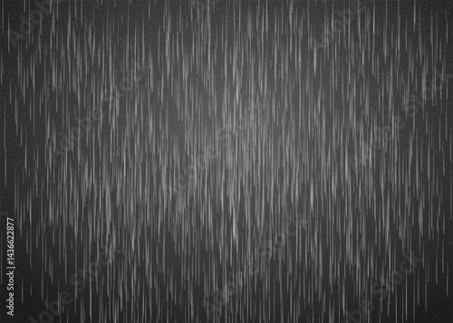Raindrop effect. Rain overlay on dark transparent background desktop wallpaper. Simple rain weather overlay with dark background. Simple rainy weather at night time. PNG