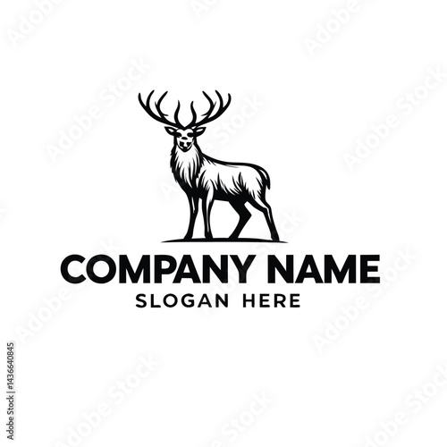 Majestic deer logo design