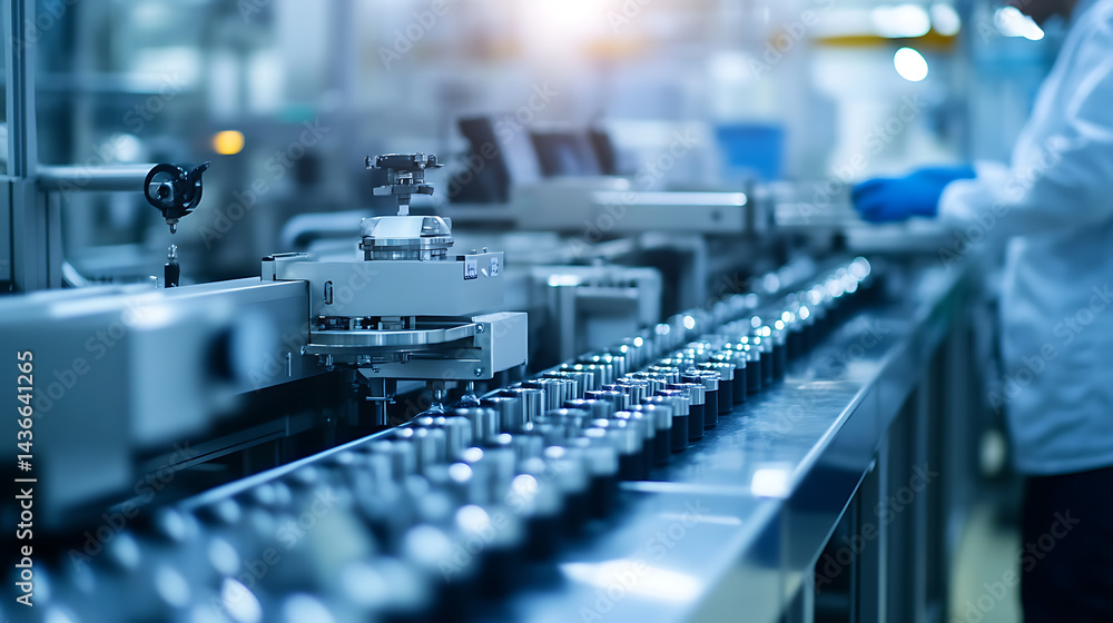Obraz premium Automation in Pharmaceutical Manufacturing