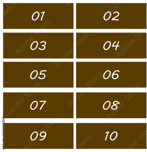 set of 1 to 10 counting  icon vector  illustration 
