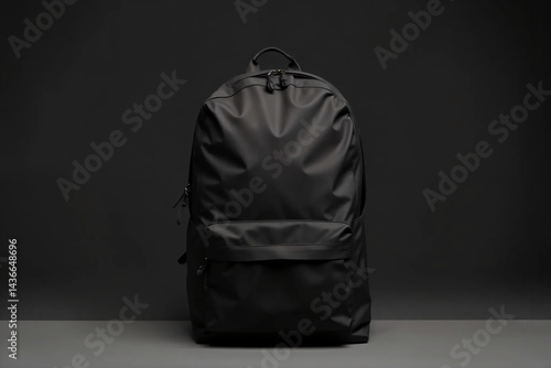 Minimalist Backpack on Dark Background