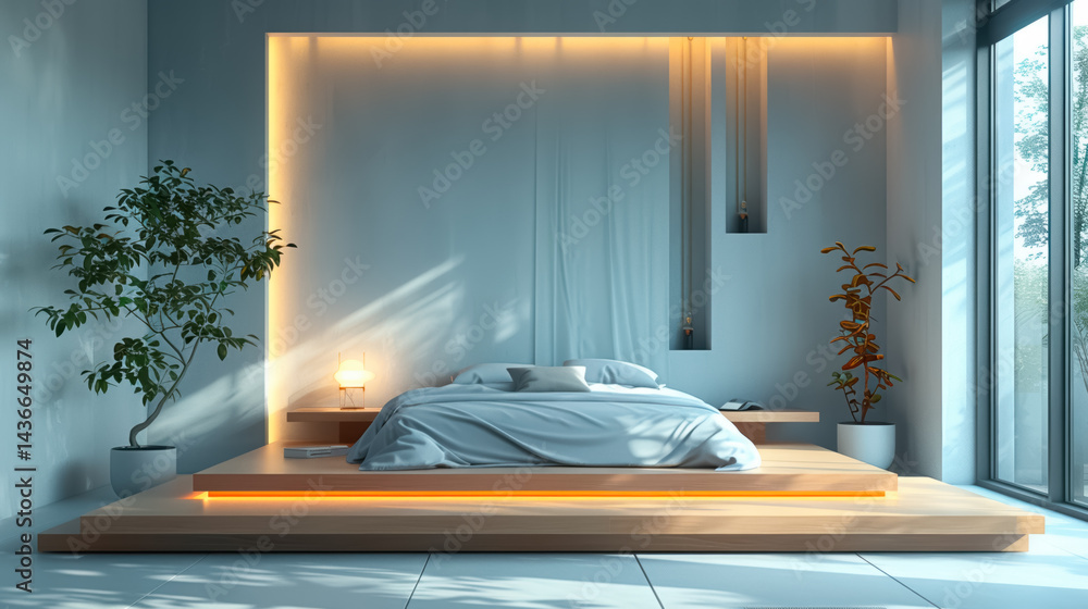 Beautiful Modern minimalist bedroom design