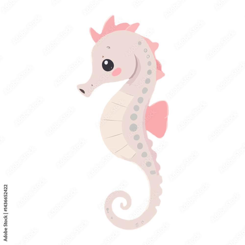 Fototapeta premium Cute Little Seahorse 