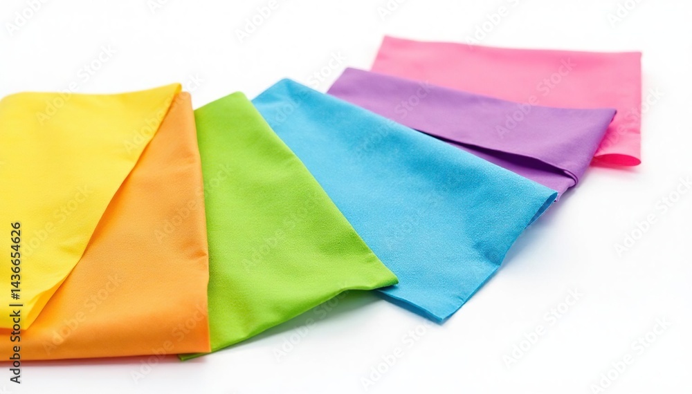 Naklejka premium Single, vibrant colored flap isolated on pure white background , simple, backdrop