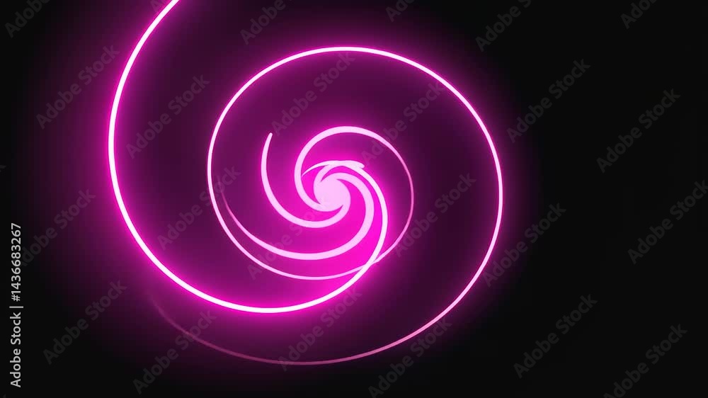 Abstract Pink Neon Spiral Vortex Abstract Pink Neon Spiral Vortex