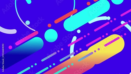 Abstract background color line. Minimal modern motion design. Animation 2D