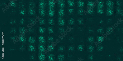 A stream of binary matrix code on the screen. numbers of the computer matrix.	