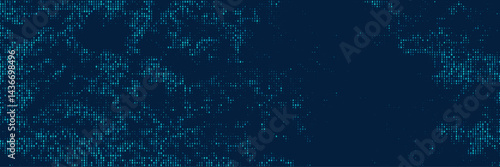 matrix style binary code digital falling numbers blue background	