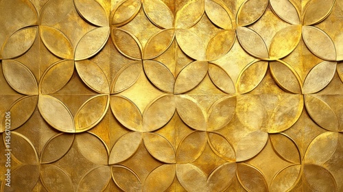Wallpaper Mural Gold geometric wall panel, interior design, luxury texture Torontodigital.ca