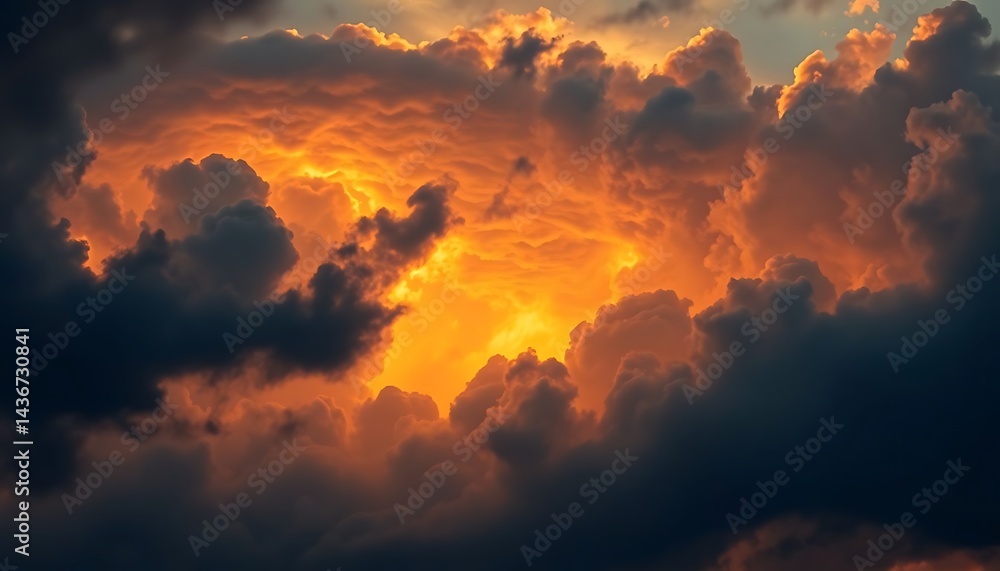 Fototapeta premium sun is shining through the clouds in the sky