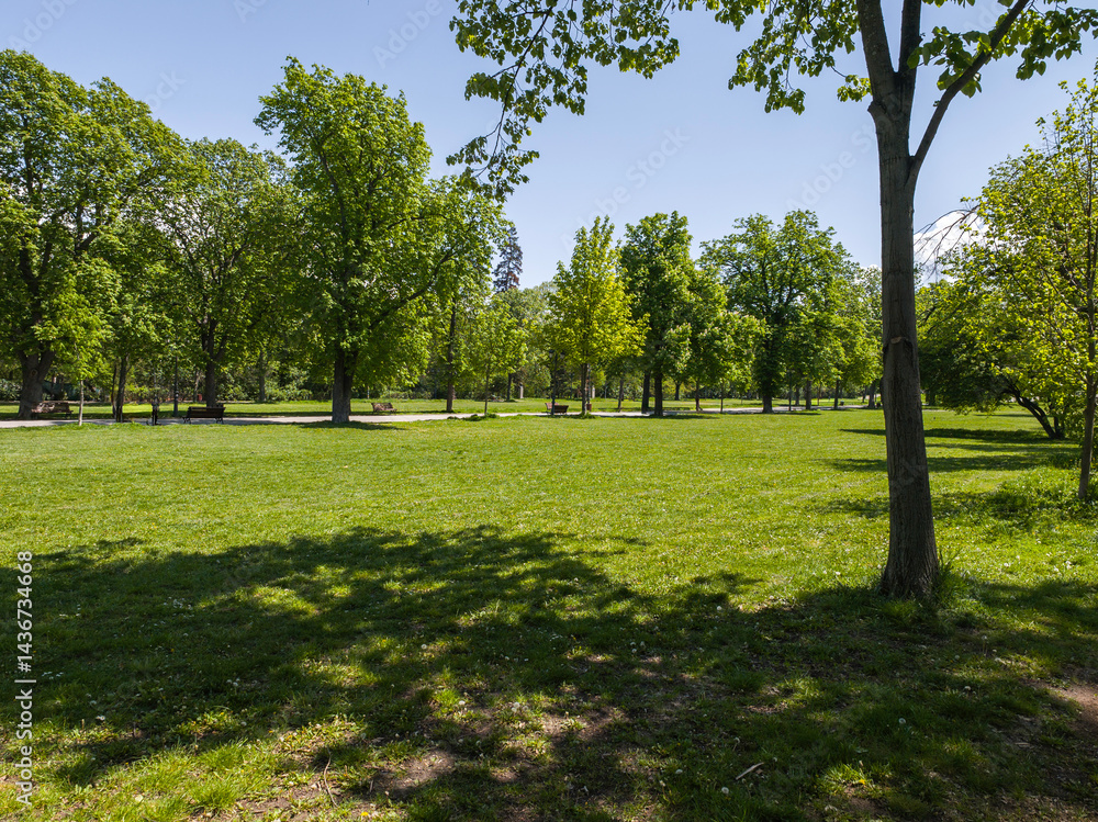 Obraz premium Landscape of Boris Garden in city of Sofia, Bulgaria