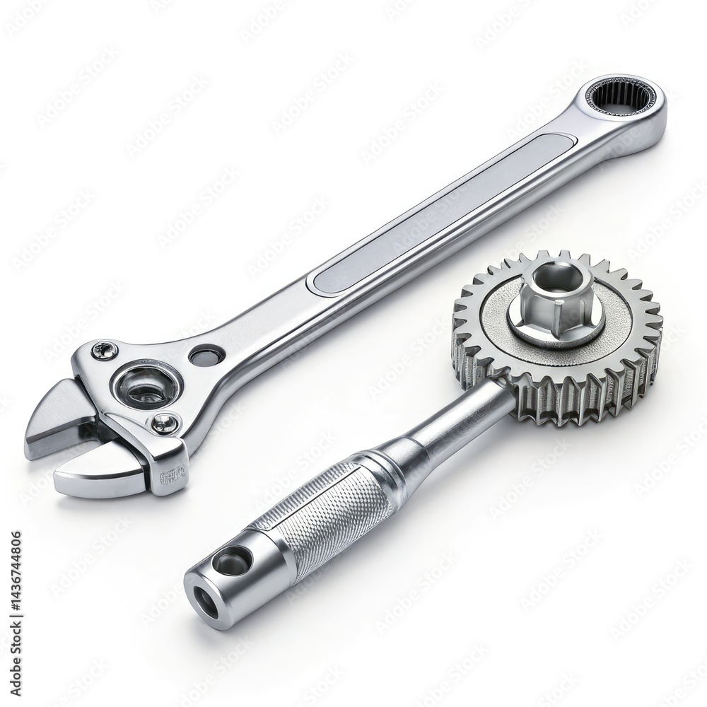 adjustable wrench isolated on white adjustable wrench isolated on white