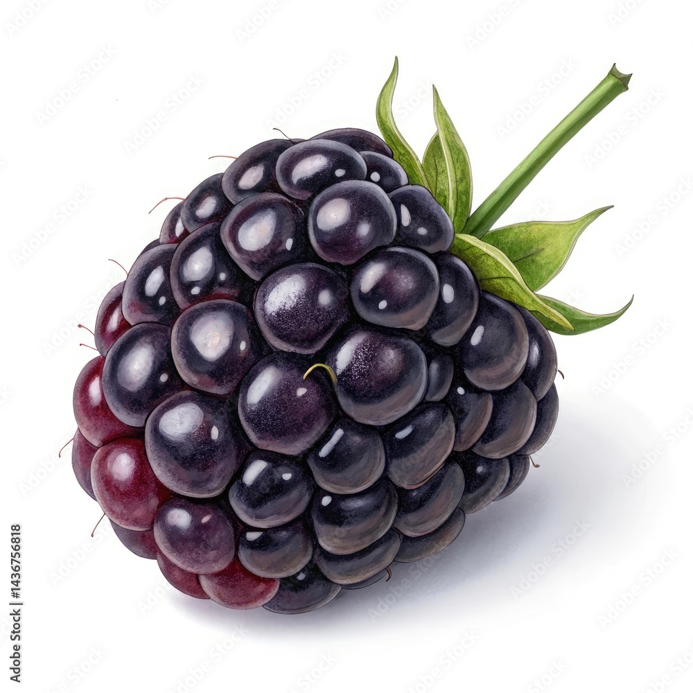 blackberry isolated on white blackberry isolated on white