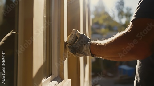 Wallpaper Mural Hand in Glove Installing or Repairing a Window Torontodigital.ca