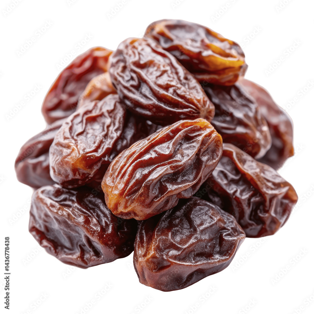 Glossy Raisins Floating Deep Brown Wrinkled Dried Glossy Raisins Floating Deep Brown Wrinkled Dried