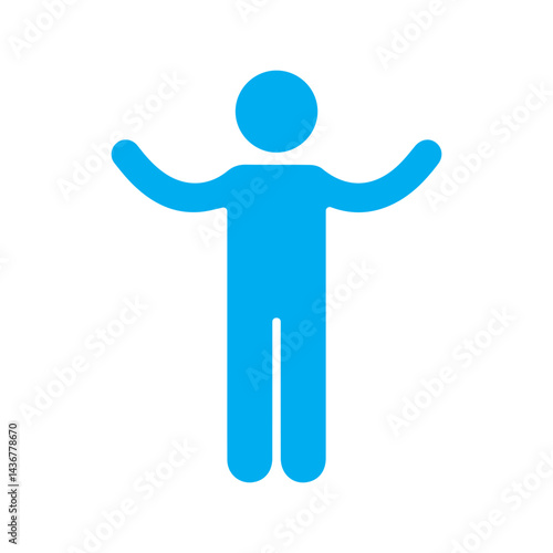 standing colored icon