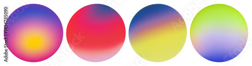 PNG Vibrant abstract gradient spheres, element set on transparent background Free Download PNG Vibrant abstract gradient spheres, element set on transparent background - GFXLoad