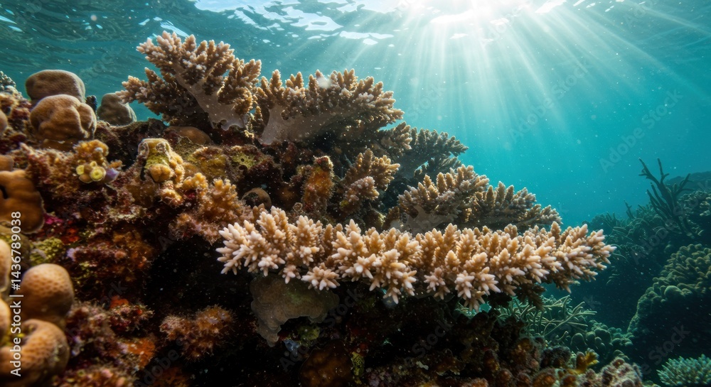 Obraz premium Underwater Coral Reef Photo