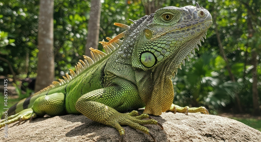 Obraz premium Green Iguana Photo