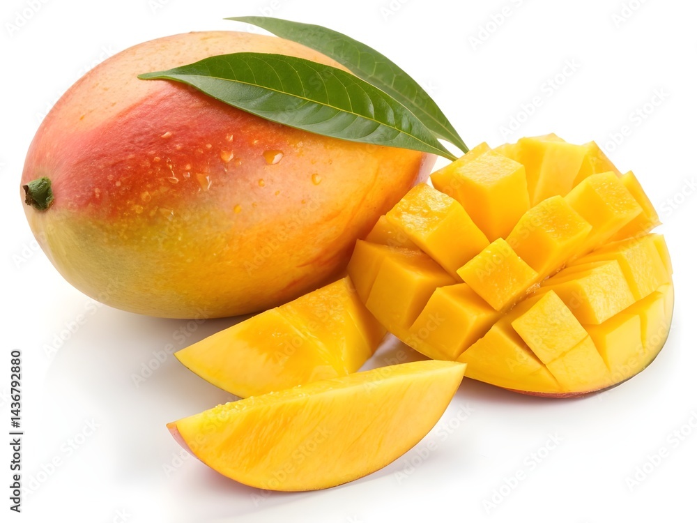mango on white background mango on white background