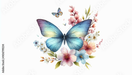 butterfly on a white background