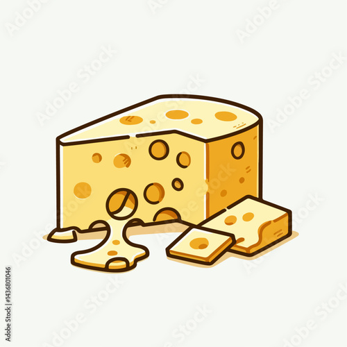 cheese vector illustration
