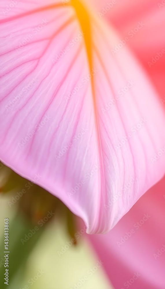 Fototapeta premium close up of a pink flower with a green stem