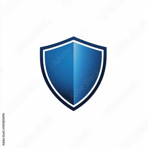 Stylized blue shield icon symbolizing protection and security. Free Download Stylized blue shield icon symbolizing protection and security. - GFXLoad