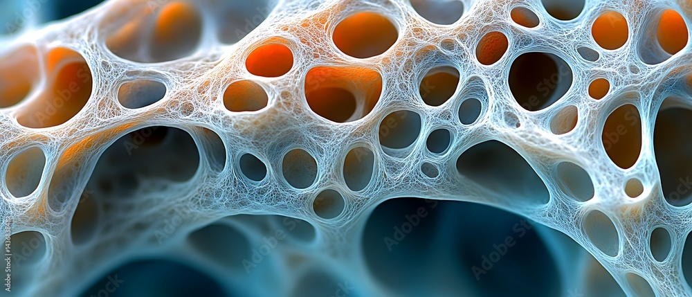 Bone Structure, 3D Rendered