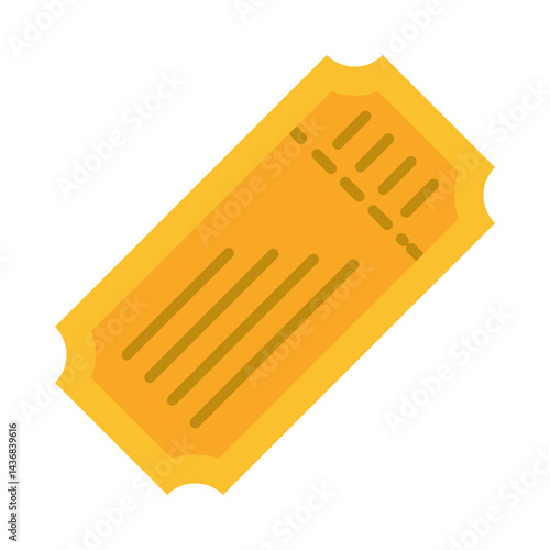 Movie Ticket flat icon