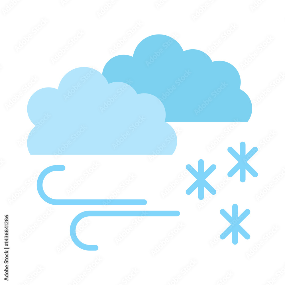 Blizzard flat icon Blizzard flat icon