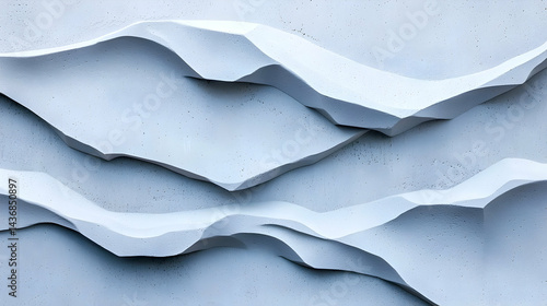 Wallpaper Mural Light Grey Concrete Texture Background with Abstract Wave Pattern Torontodigital.ca