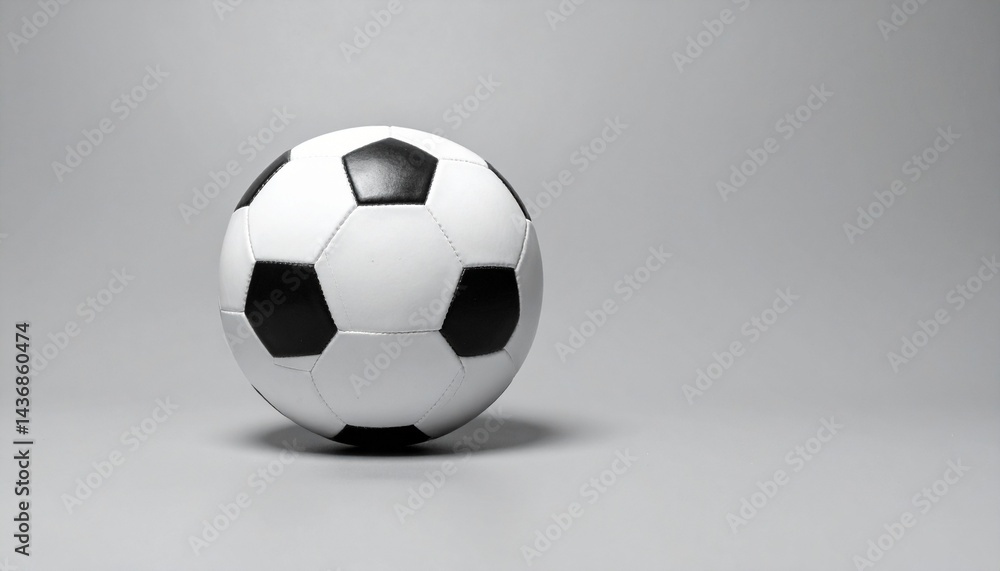 マットな質感のグレー背景と中央に置かれたサッカーボール。シンプルだからこそ際立つ存在感
マットな質感のグレー背景と中央に置かれたサッカーボール。シンプルだからこそ際立つ存在感