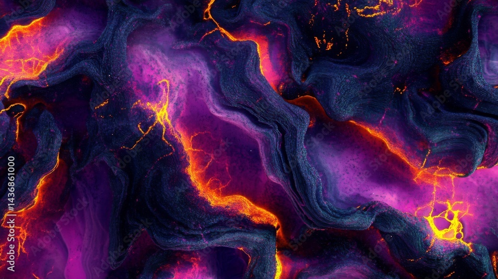 Fototapeta premium Abstract Cosmic Background with Vibrant Purple Pink and Orange Hues