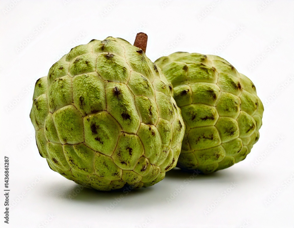 Cherimoya at white background Cherimoya at white background
