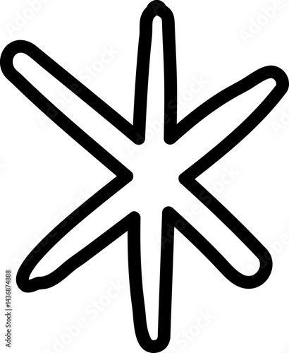 Lined Shinny Star Effect Comic Decoration