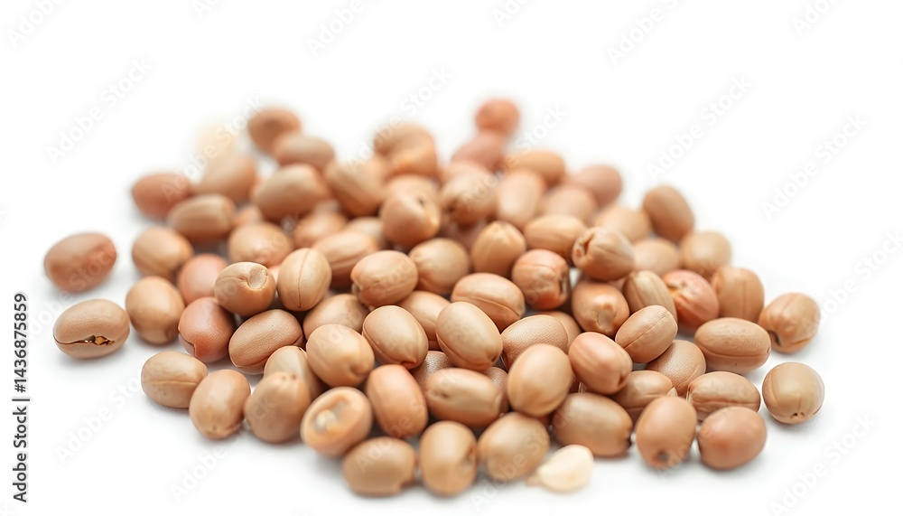 Pile Of Raw Brown Chickpeas Isolated On White Screen Background Perfect For Healthy Eating And Plant Based Diet Promotion In Studio With Clean Realistic Object Pile Of Raw Brown Chickpeas Isolated On White Screen Background Perfect For Healthy Eating And Plant Based Diet Promotion In Studio With Clean Realistic Object