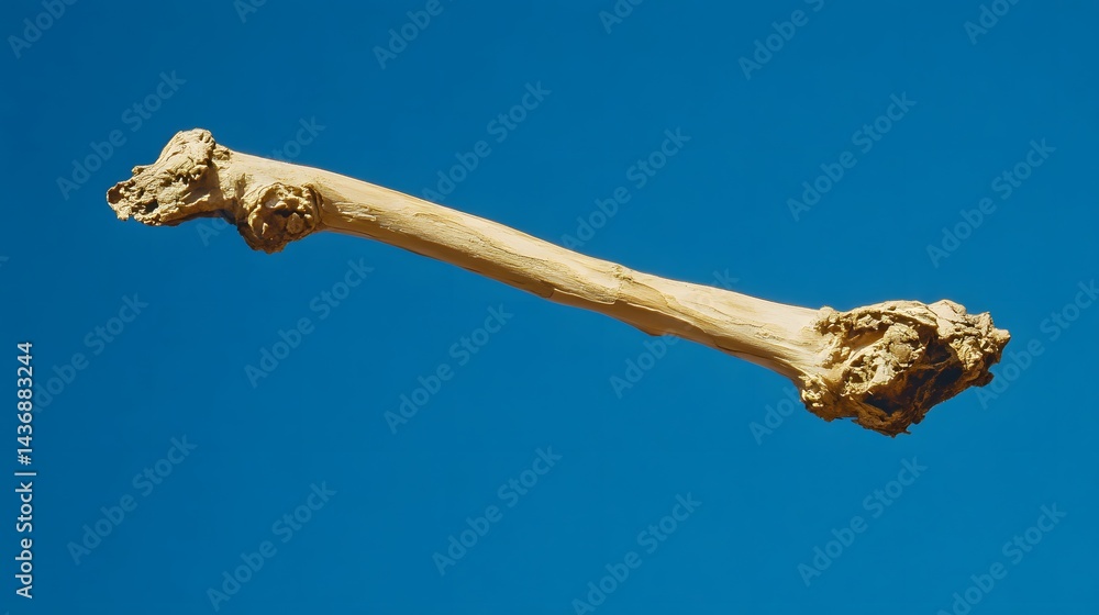 Abstract Bone Branch Against Blue Sky Minimalist Photography Abstract Bone Branch Against Blue Sky Minimalist Photography