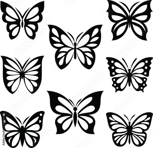 seamless pattern with butterflies