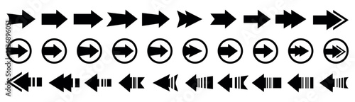 Free Download Arrow And Cursor Icons. Mega set of vector arrows vector collection. Arrow. Cursor. Modern simple arrows. Vector illustration. - GFXLoad