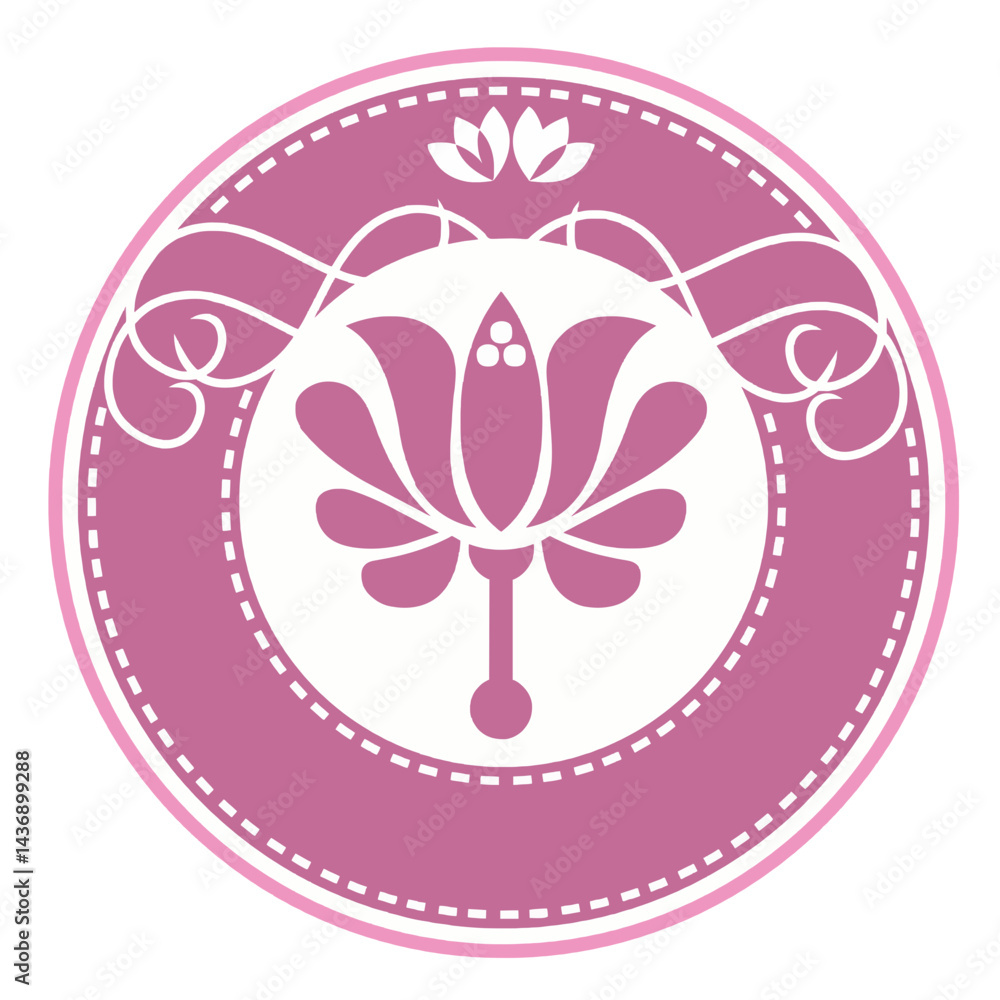 Flower themed logo design Flower themed logo design