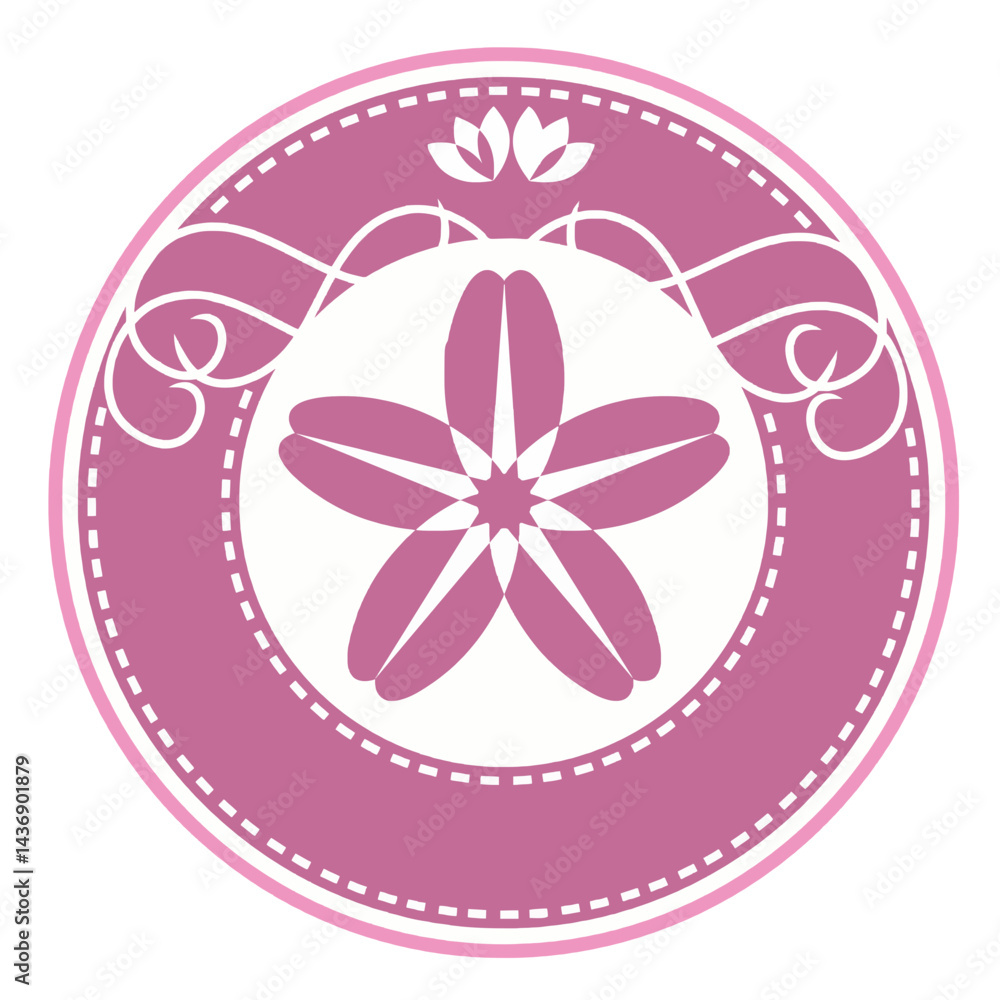 Flower themed logo design Flower themed logo design