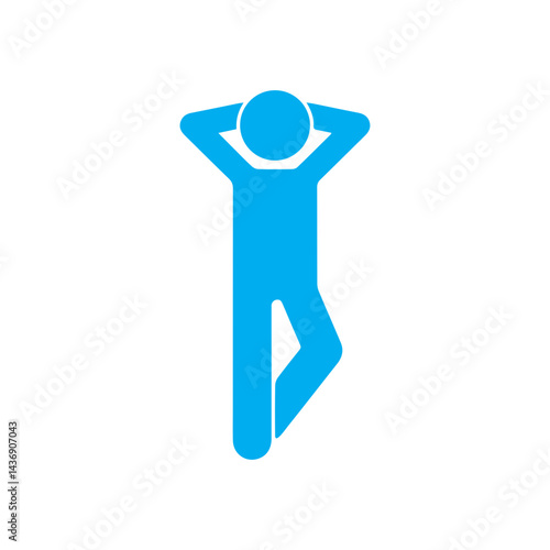 Free Download relax standing colored icon - GFXLoad